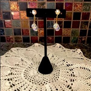 Aurora Borialis Clip Earrings